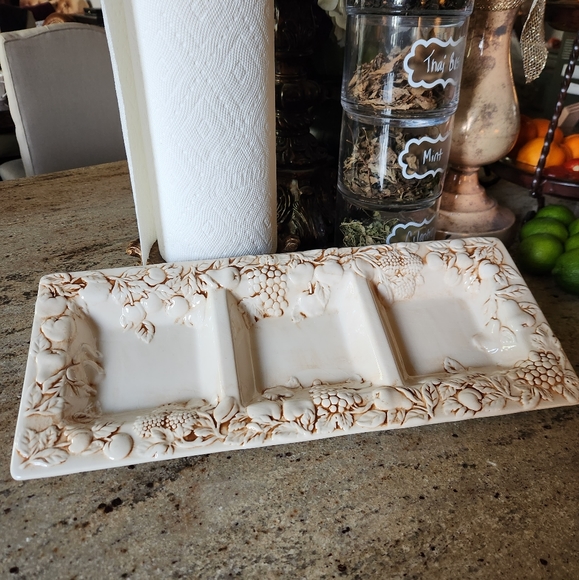 Antique Three Sectional Platter - Picture 2 of 9